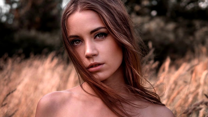 Long hair sensual cute closeup