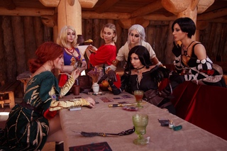 Маргарита ло-антиль ведьмак. Чародейки ведьмак косплей. Цирилла рианнон. Ло антиль ведьмак 3. Цири йен и трисс.