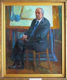 Чураков В.Д. Портрет архитектора В.Д. Шатилова. 1979 г. холст, масло. 120х100.